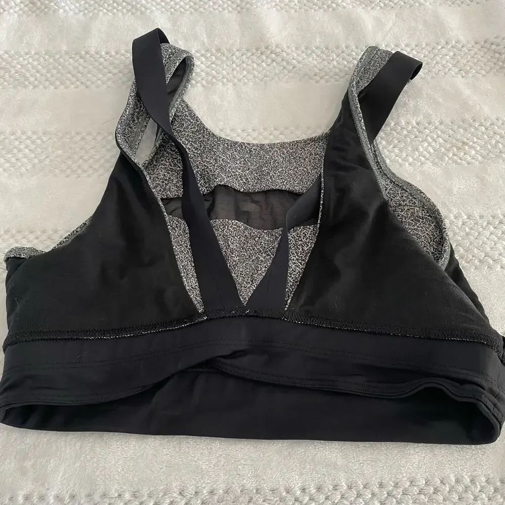 Lululemon Open Front Patterned Sports Bra Size 6